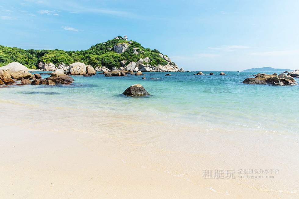 巽寮灣游艇碼頭→巽寮灣三角洲島→巽寮灣游艇碼頭